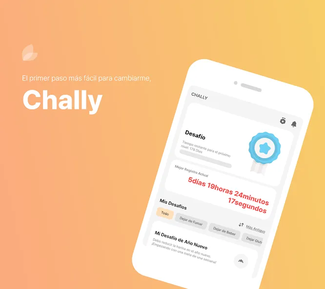 Chally: Rompe malos hábitos screenshot 1