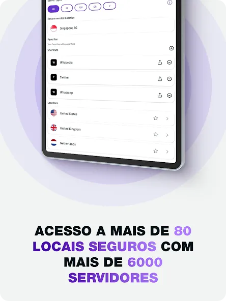 PureVPN: Rápido e seguro screenshot 12