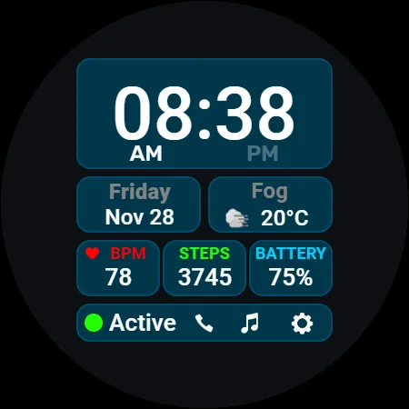 Modular Data Watch Face screenshot 10