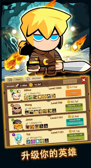Tap Dungeon Hero-Idle RPG Game screenshot 4