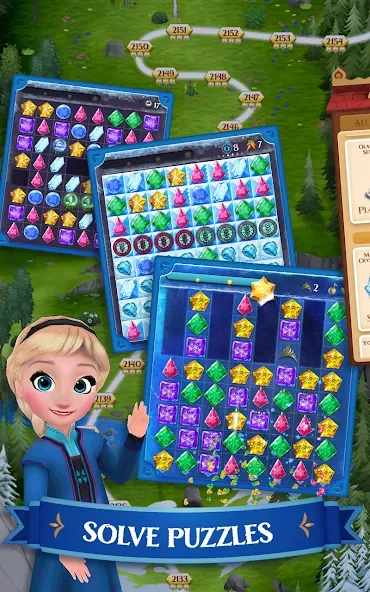 Disney Frozen Free Fall Games screenshot 8