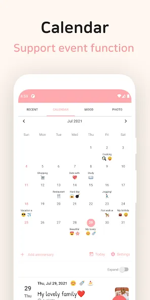 DailyLife: Private Diary, Lock screenshot 2
