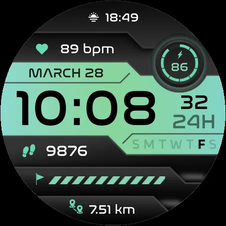 Flux Watch Face screenshot 25