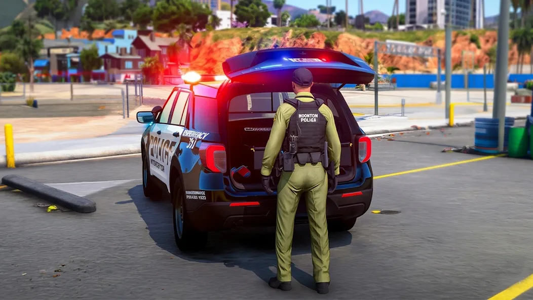 Police car Chase Simulator 3d screenshot 2