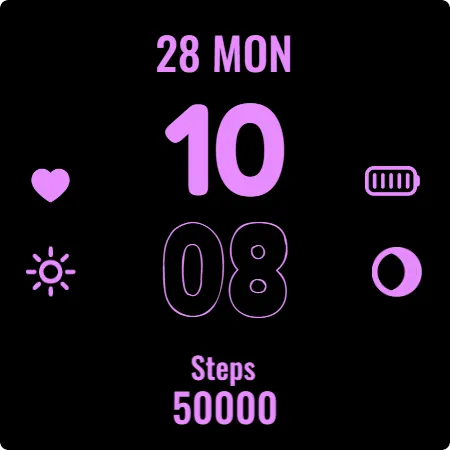 Simple Icons Watch Face screenshot 9
