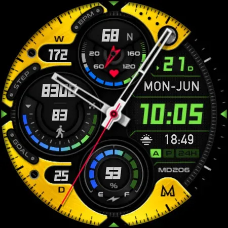 MD206 Analog watch face screenshot 10