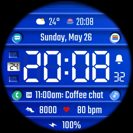 DADAM75: Digital Watch Face screenshot 20