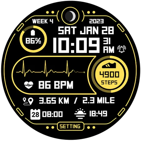 Step Up 3 - Digital Watchface screenshot 14