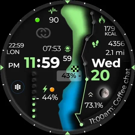 Digital Watch Face CUE102 screenshot 11