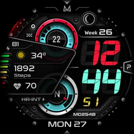 MD254B Digital watch face screenshot 24