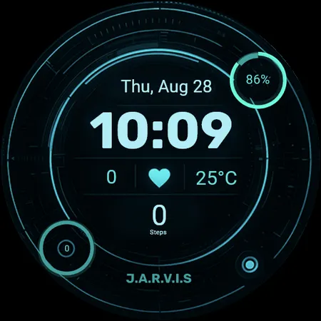 JARVIS WatchFace screenshot 2