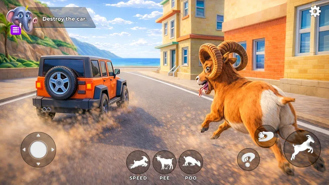 Crazy Goat: Prank Simulator screenshot 2