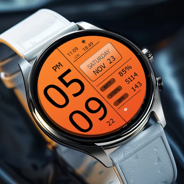Key WF49 Digital Watch Face screenshot 8