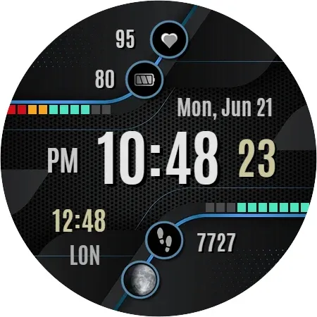 NXV88 Digital Watch Face screenshot 7