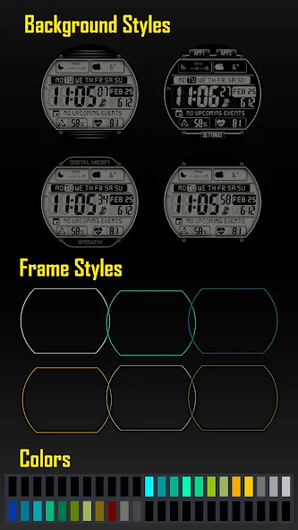 Digital Watch face MB397 screenshot 7