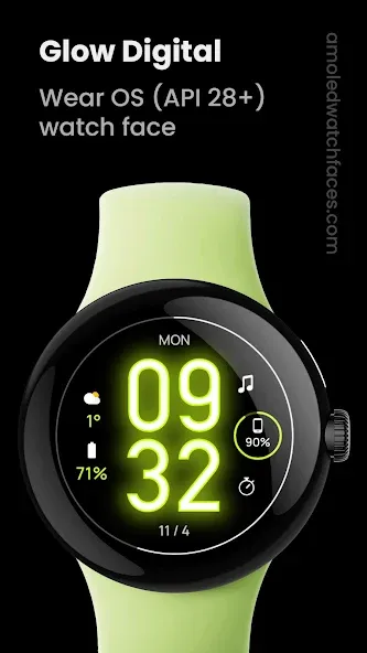 Glow Digital: Watch face screenshot 1