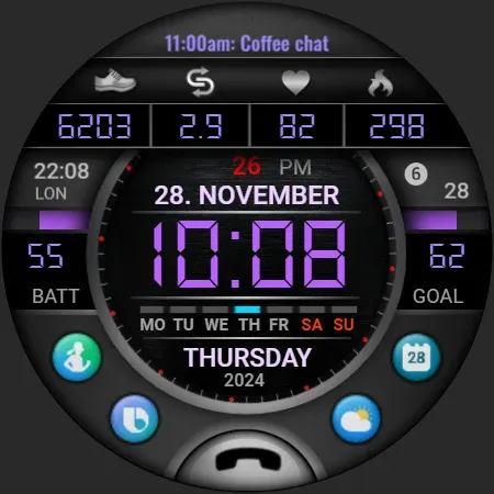 PW106 MultiFunction Watch Face screenshot 39