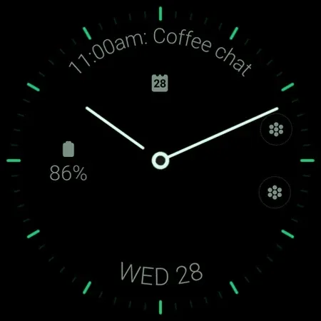 Minimal black v23 watch face screenshot 11
