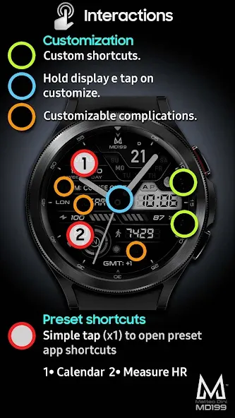 MD199: Analog watch face screenshot 7