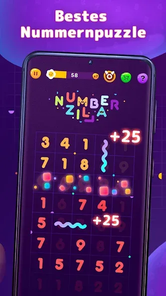Numberzilla - Zahlenrätsel screenshot 2
