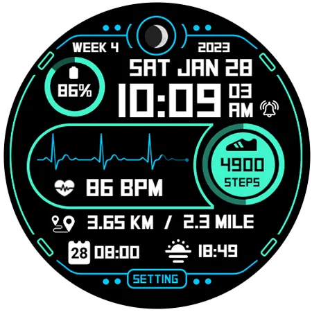 Step Up 3 - Digital Watchface screenshot 13