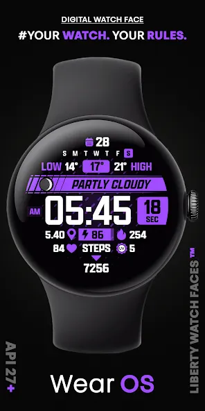 ATHLETIC Digital Watch Face screenshot 6