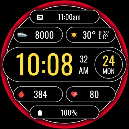 DADAM116: Digital Watch Face screenshot 27