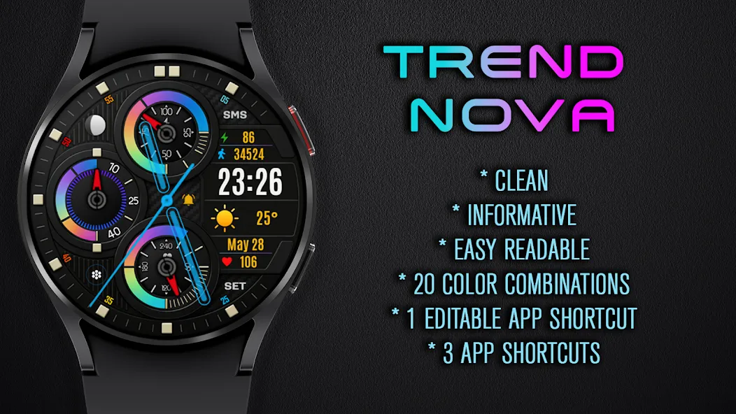 Trend Nova Hybrid Watch Face screenshot 5
