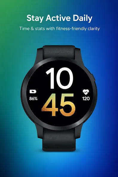 Modern Bold Digital WatchFace screenshot 5