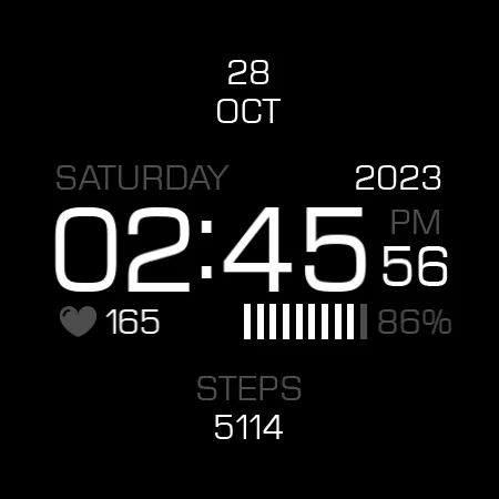 Key099 Digital Watch Face screenshot 27