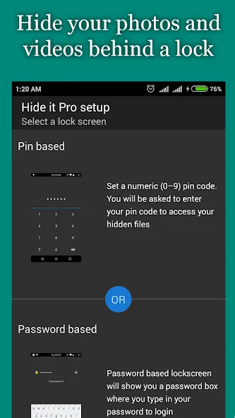 Hide Photos, Video and App Loc screenshot 1