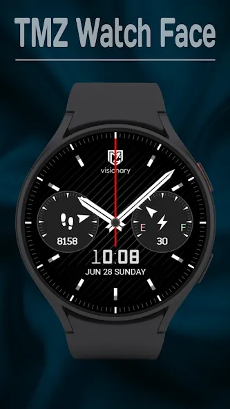 Classic Black Watch Face screenshot 1
