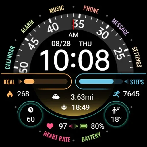 【Custom】Text Clock Turntable screenshot 42
