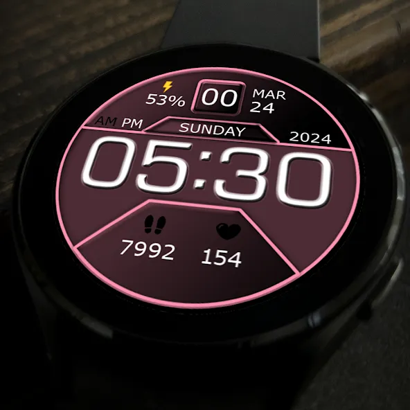 Key WF07 Digital Watch Face screenshot 6