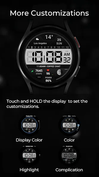 TVV Digital 2 Watch Face screenshot 5