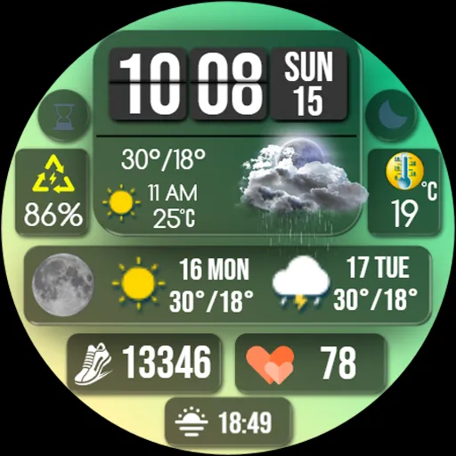 Weather Widget Watch Face screenshot 33
