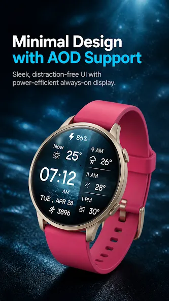 Minimal Weather Digital Watch screenshot 4