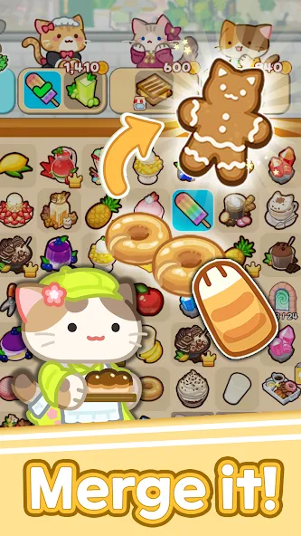 Merge Cat Cafe : Coffee cat screenshot 3