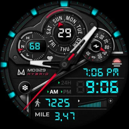 MD329 Hybrid Watch Face screenshot 11