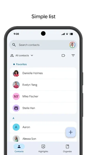 Contacts screenshot 2