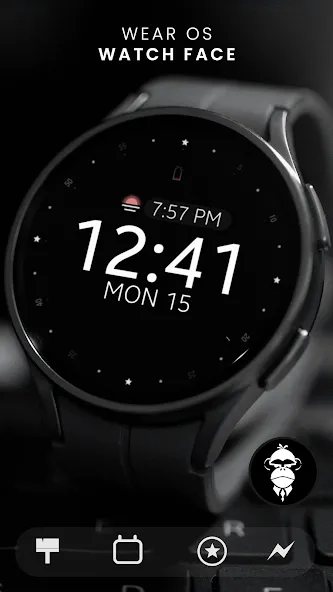 Battery v2 Digital watch face screenshot 1