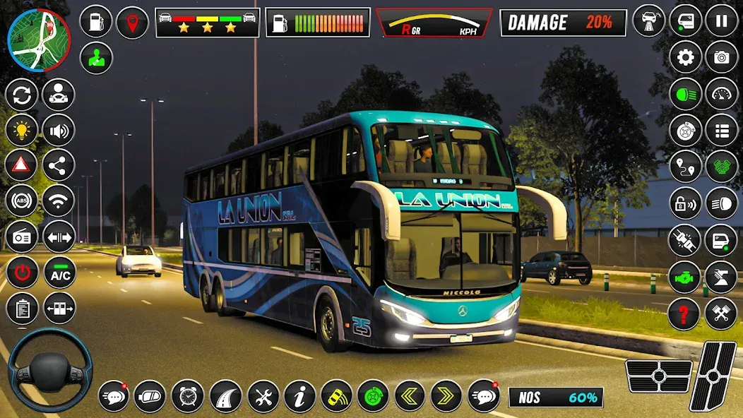 Mini Bus Coach Bus Driving 3D screenshot 1