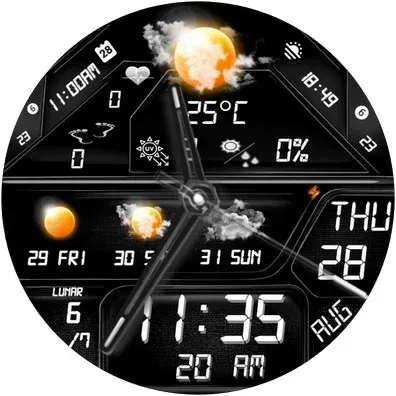 N-SPORT759 weatherDigital Face screenshot 13