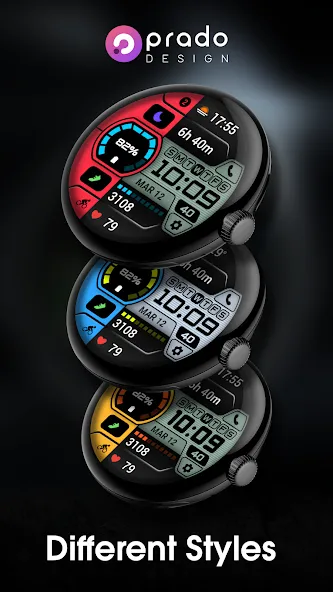 PRADO 89 Digital Watch Face screenshot 5