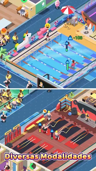 Clube de Fitness Tycoon screenshot 3