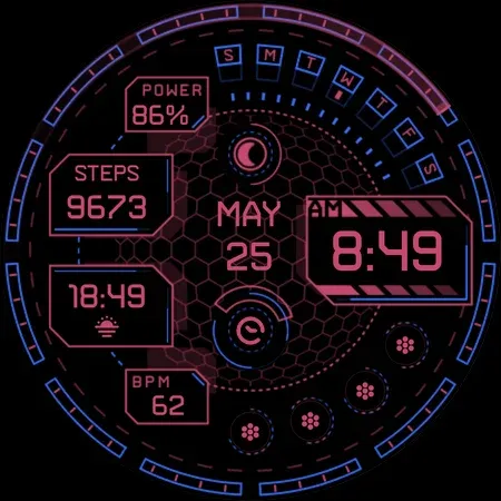 Cyberoid Ultra - watch face screenshot 14