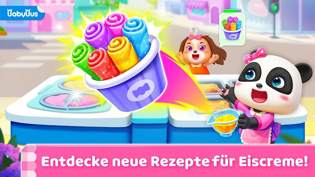 Little Pandas Eiscreme-Spiel screenshot 1