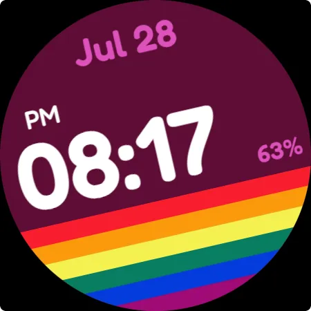 Simple Queer Watch Face screenshot 7