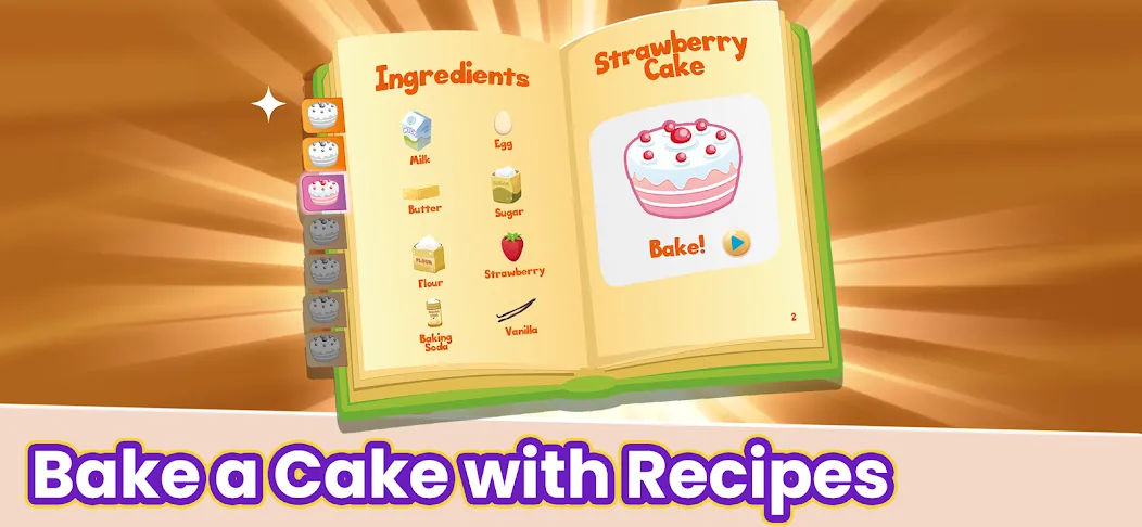 Bake a Cake: Kids Cooking Game screenshot 2