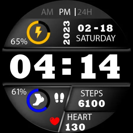 Key023 Digital Watch Face screenshot 25